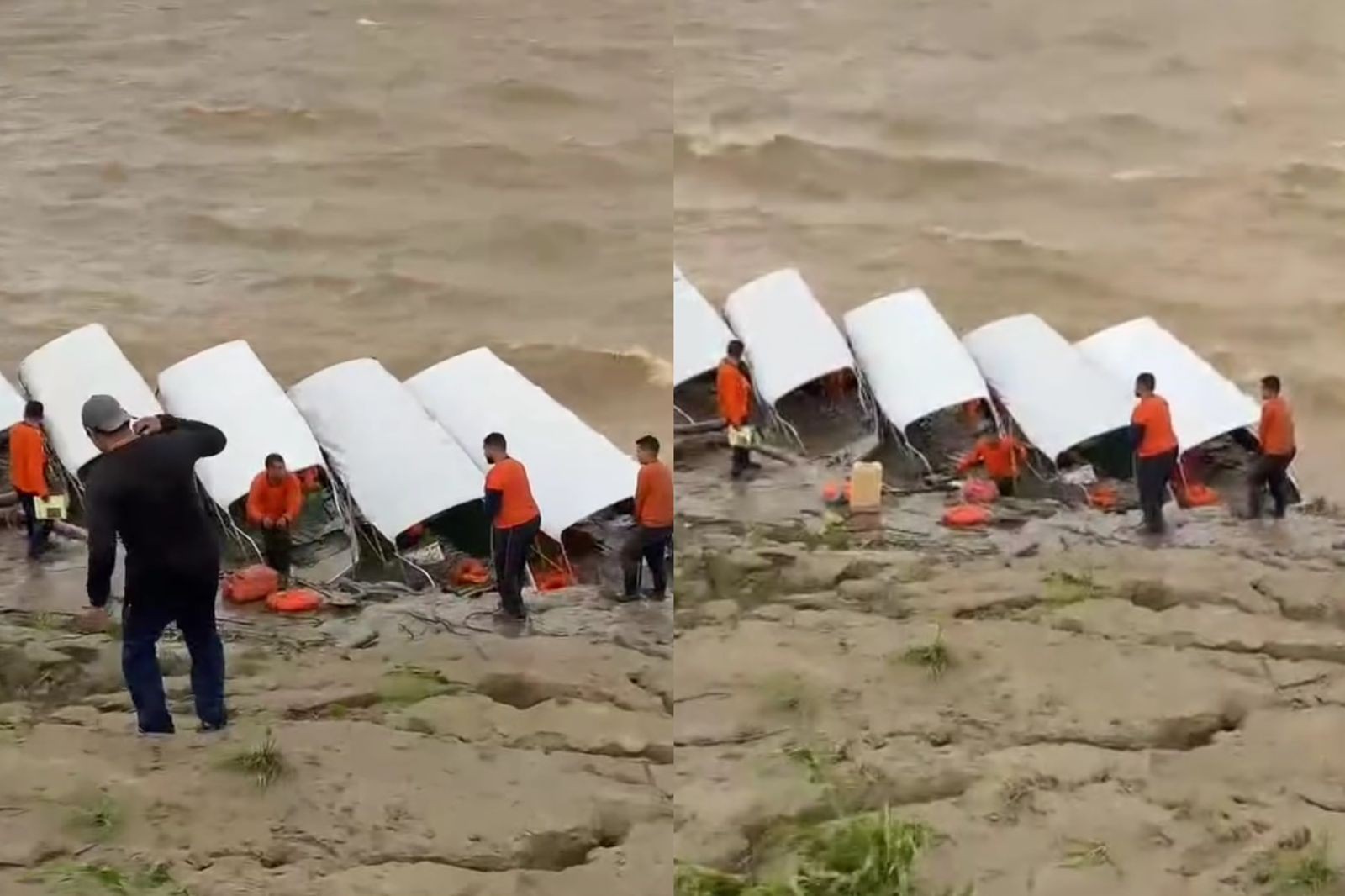 Temporal surpreende comunidade ribeirinha em RO e alaga lanchas escolares