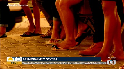 Prefeitura presta apoio para cerca de 200 pessoas em situação de rua em Palmas