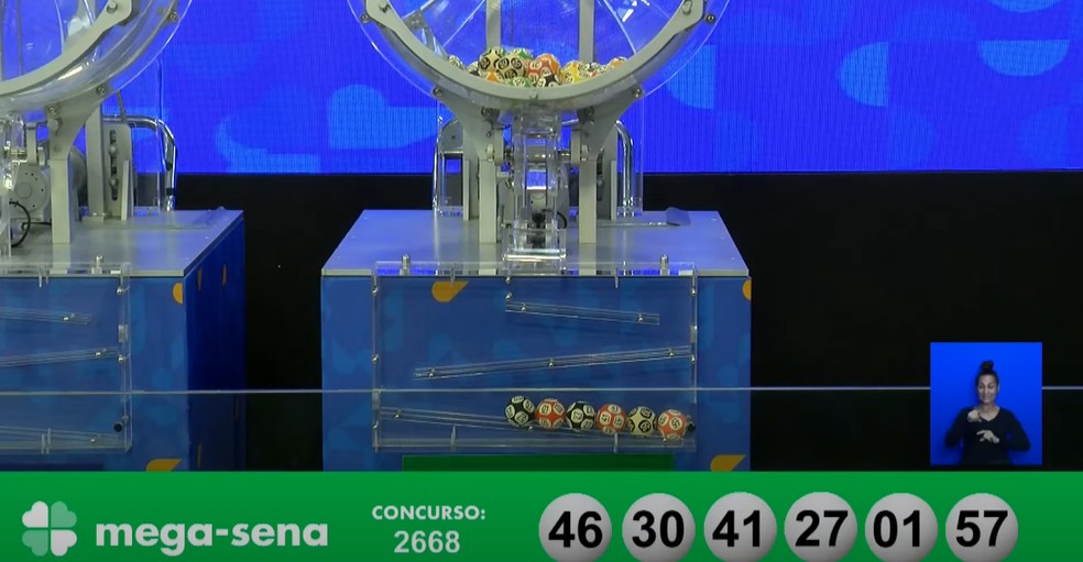 Mega-Sena, concurso 2.668. — Foto: Reprodução/Caixa
