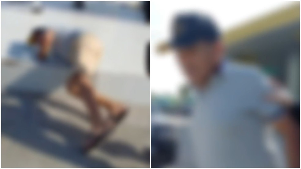 Homem às quedas é preso por dirigir embriagado em Caucaia — Foto: PRF/Divulgação