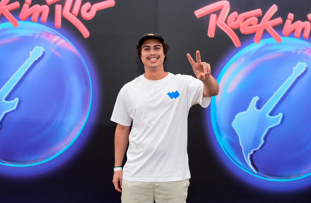 Francisco Vitti no segundo dia de Rock in Rio 2022 — Foto: Webert Belicio/Agnews  