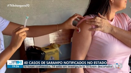 Tocantins tem 40 notificações relacionadas ao sarampo; saiba mais