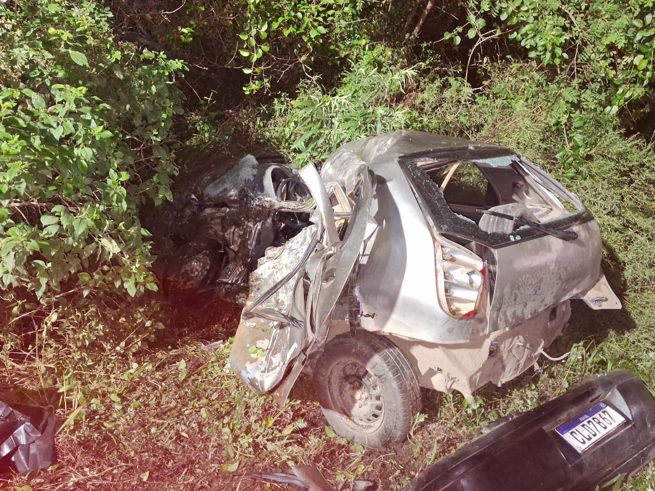 Motorista morre após batida frontal entre caminhão e carro, em São Mateus do Sul