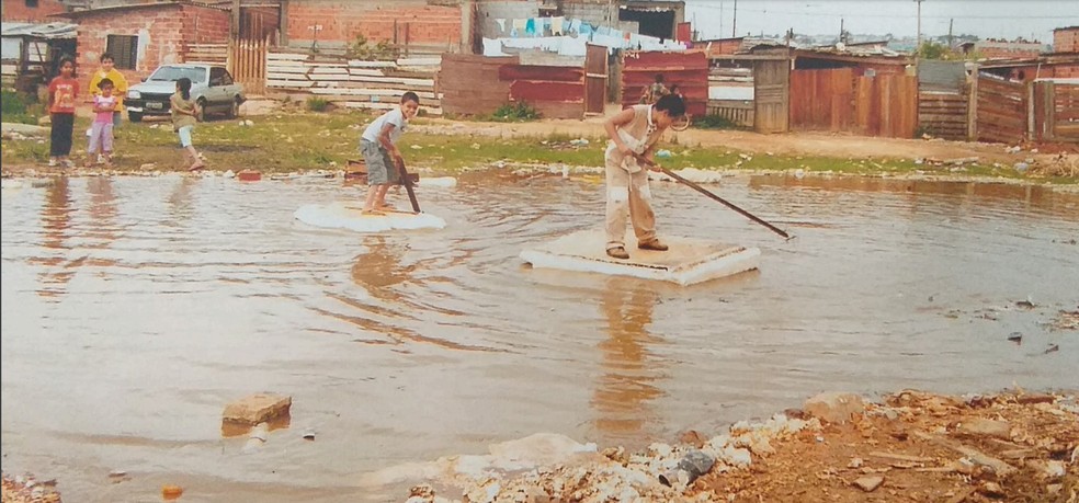 Lixão em que surgiu o NUA — Foto: Arquivo pessoal/Hermes de Sousa
