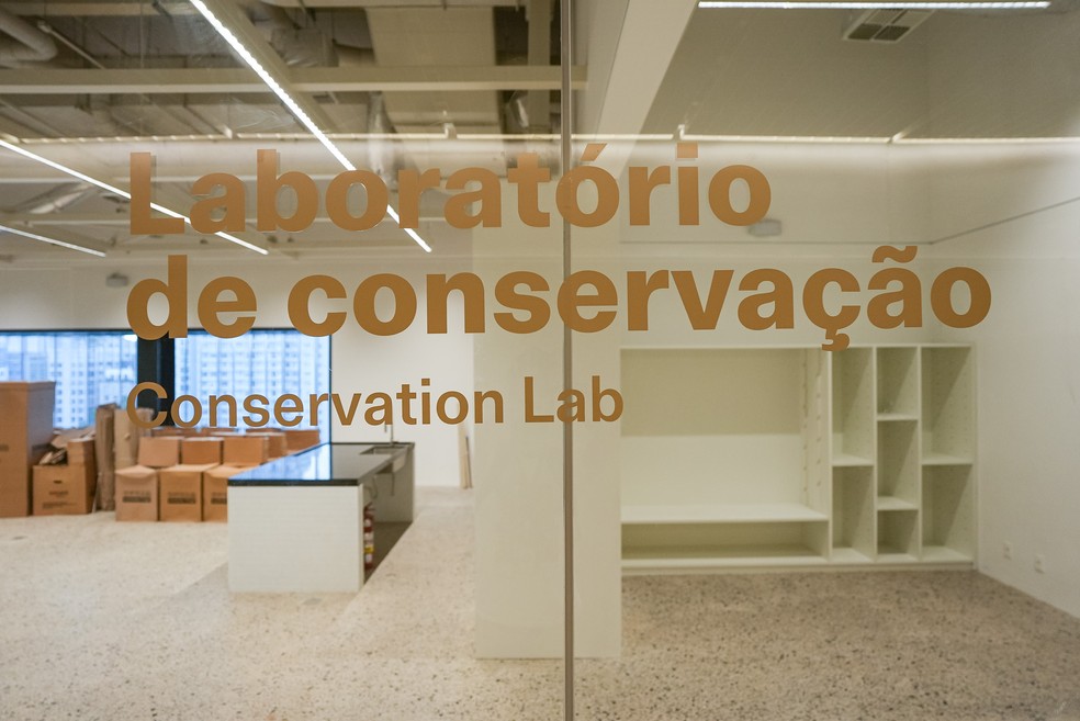 Laboratório de conservação do Masp. — Foto: Fábio Tito/g1