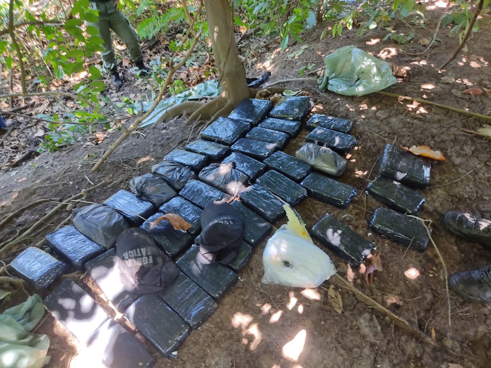 Polícia apreende cerca de 45 kg de droga escondida em lama e mata fechada na Zona Norte de Teresina