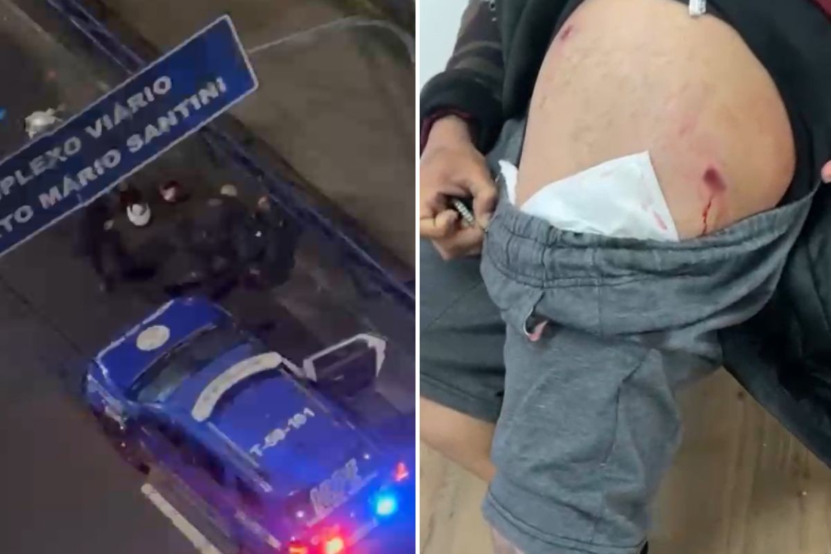 Motociclista de app é baleado após avançar sinal vermelho em SP e aponta guarda como autor  