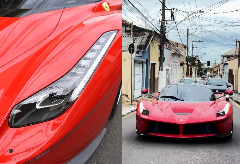 Atendimento durante a madrugada e cliente 'vip': Ferrari rara de mais de R$ 20 milhões é usada para ir ao barbeiro em Itu 