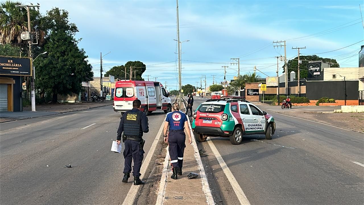 Motociclista morre após perder controle e bater contra poste em Várzea Grande 