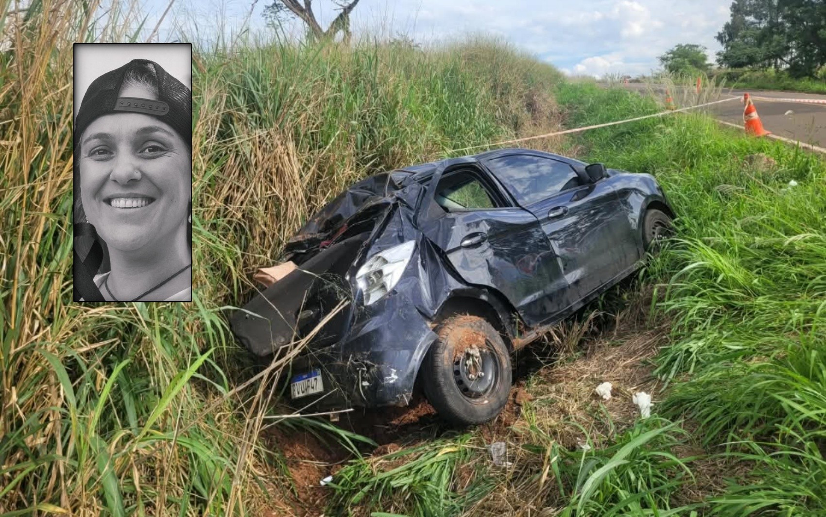 Filha do prefeito de Cássia morre após capotamento na estrada para Delfinópolis, MG