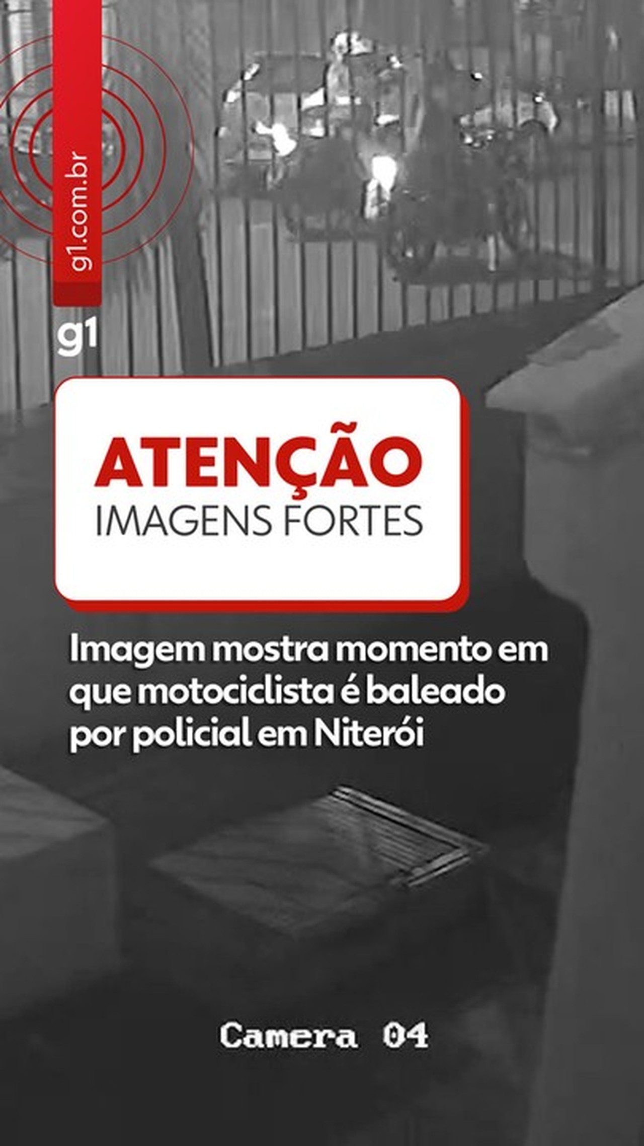 Vídeo mostra momento em que motociclista é baleado na cabeça por policial em Niterói