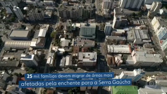 Desastres climáticos levam milhares de gaúchos a mudar de cidade - Programa: Jornal Nacional 