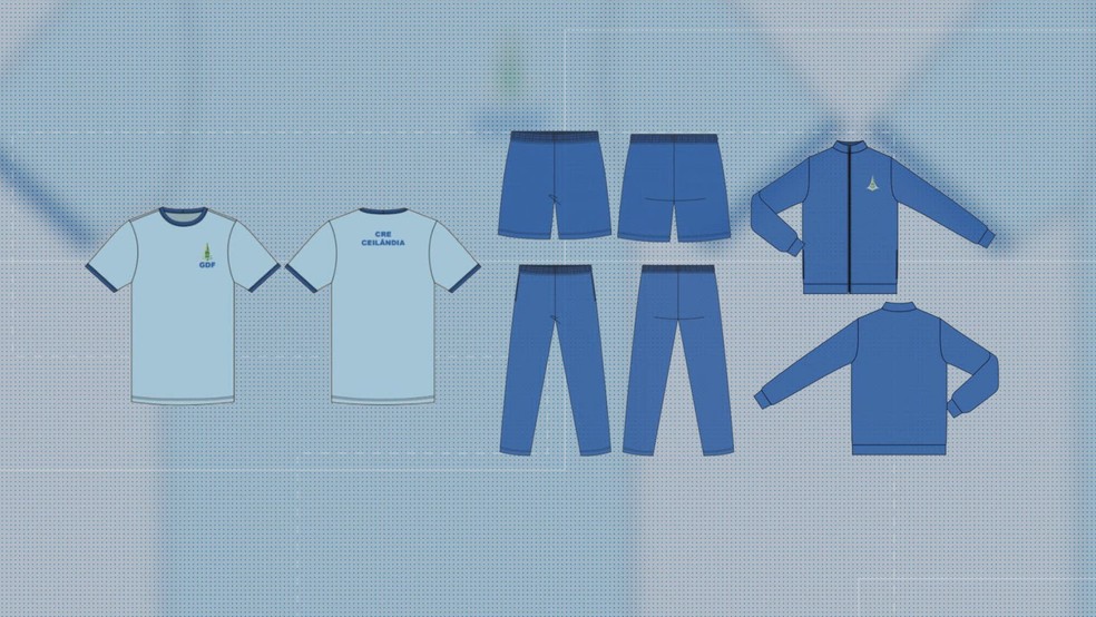 Uniforme dos alunos da rede pública do DF a partir de 2026 — Foto: reprodução