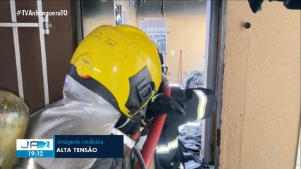 Morador é resgatado após incêndio em casa em Araguaína