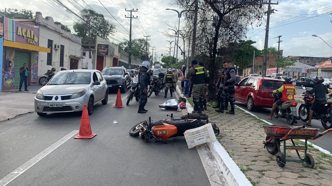 Motociclista morre em acidente na Avenida São Marçal em São Luís