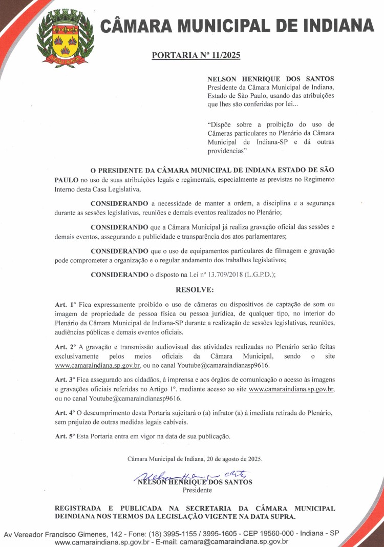 Após cadeirada em ex-vereador, presidente da Câmara Municipal proíbe uso de câmeras no plenário do Poder Legislativo, em Indiana