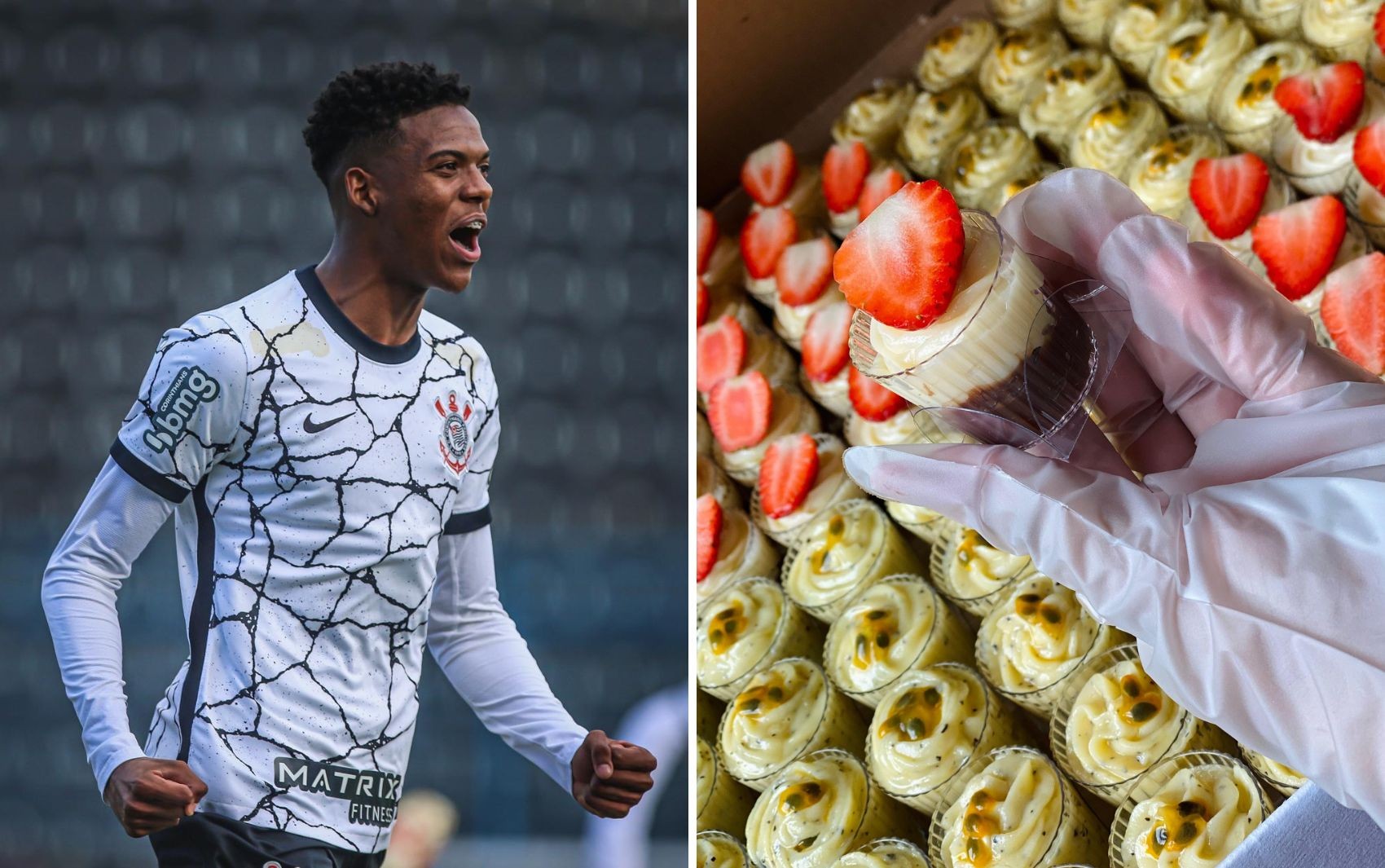 Jogador de futebol troca o gramado pela confeitaria