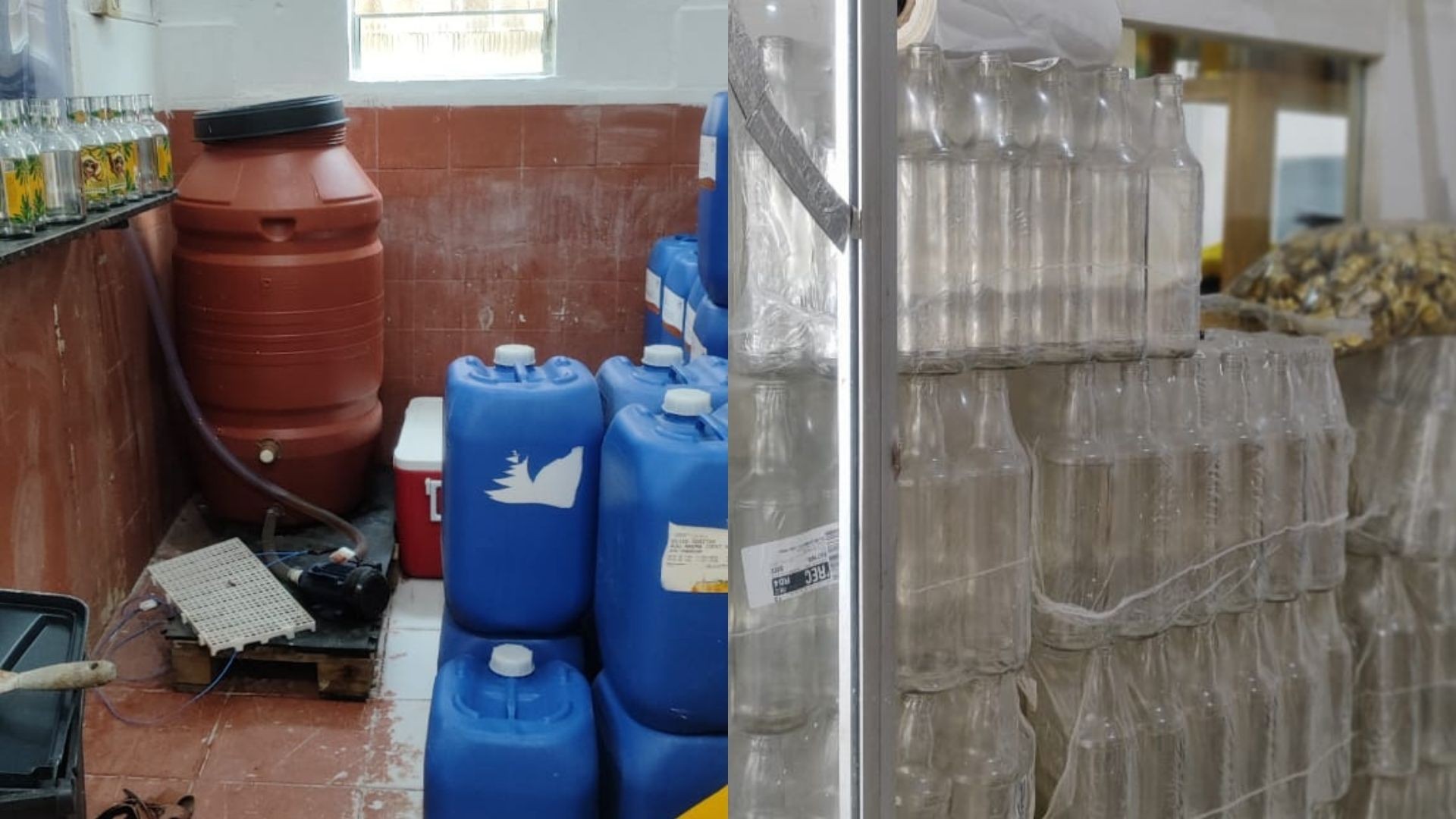 Fábrica clandestina de bebidas alcoólicas no Recife é interditada em operação policial; dois homens são presos