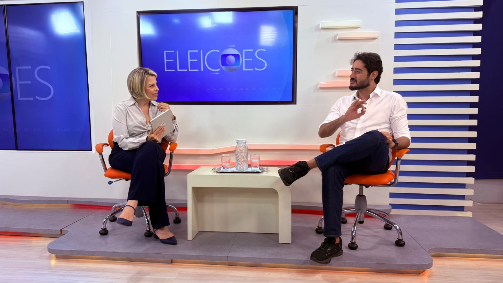 Gabriel quer ser 'o governador das ferrovias' e defende administração descentralizada de BH; candidato foi ao MG1 de Juiz de Fora