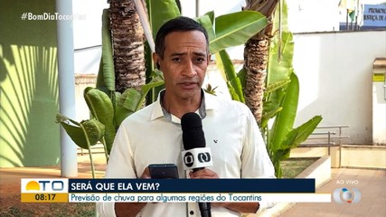 Regiões do Tocantins têm previsão de chuva; confira cidades