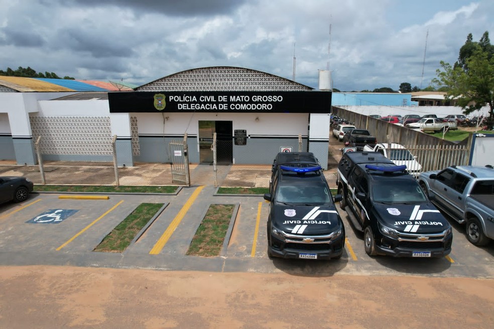 Delegacia da Polícia Civil em Comodoro — Foto: Polícia Civil