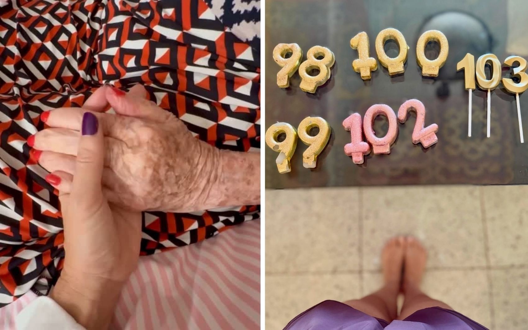 Ingrid Guimarães comemora aniversário da avó de 103 anos em Goiânia 