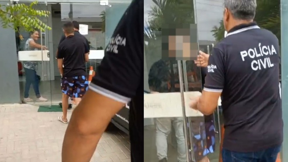 Três suspeitos de participar do linchamento foram presos pela Polícia Civil. — Foto: Reprodução.