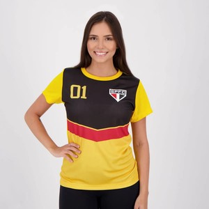 Camisa São Paulo Feminina Amarela