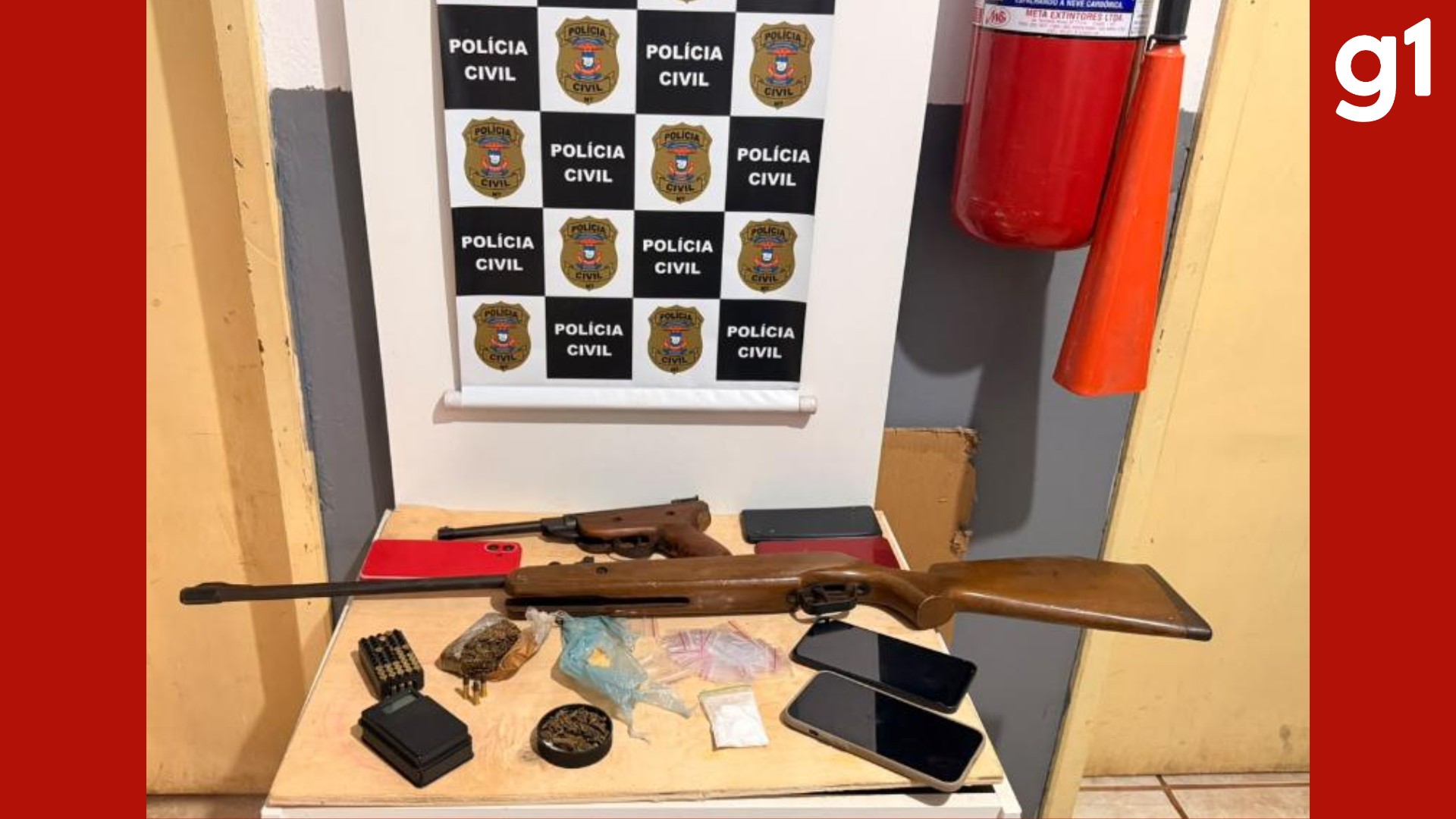 Homem é preso suspeito de tráfico e tem armas adaptadas apreendidas em MT