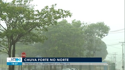 Temporal provoca alagamento nesta quarta-feira em Araguaína