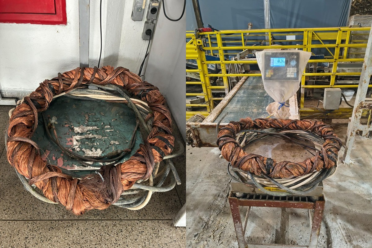 Homem é preso com 44 kg de fios de cobre furtados de empresa em SP