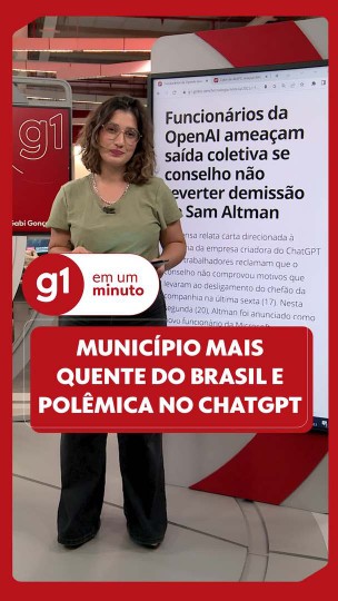 G1 em 1 Minuto: Temperatura global acima de er...