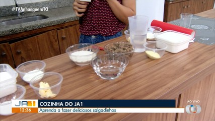 Veja receita de salgadinhos na cozinha do JA1