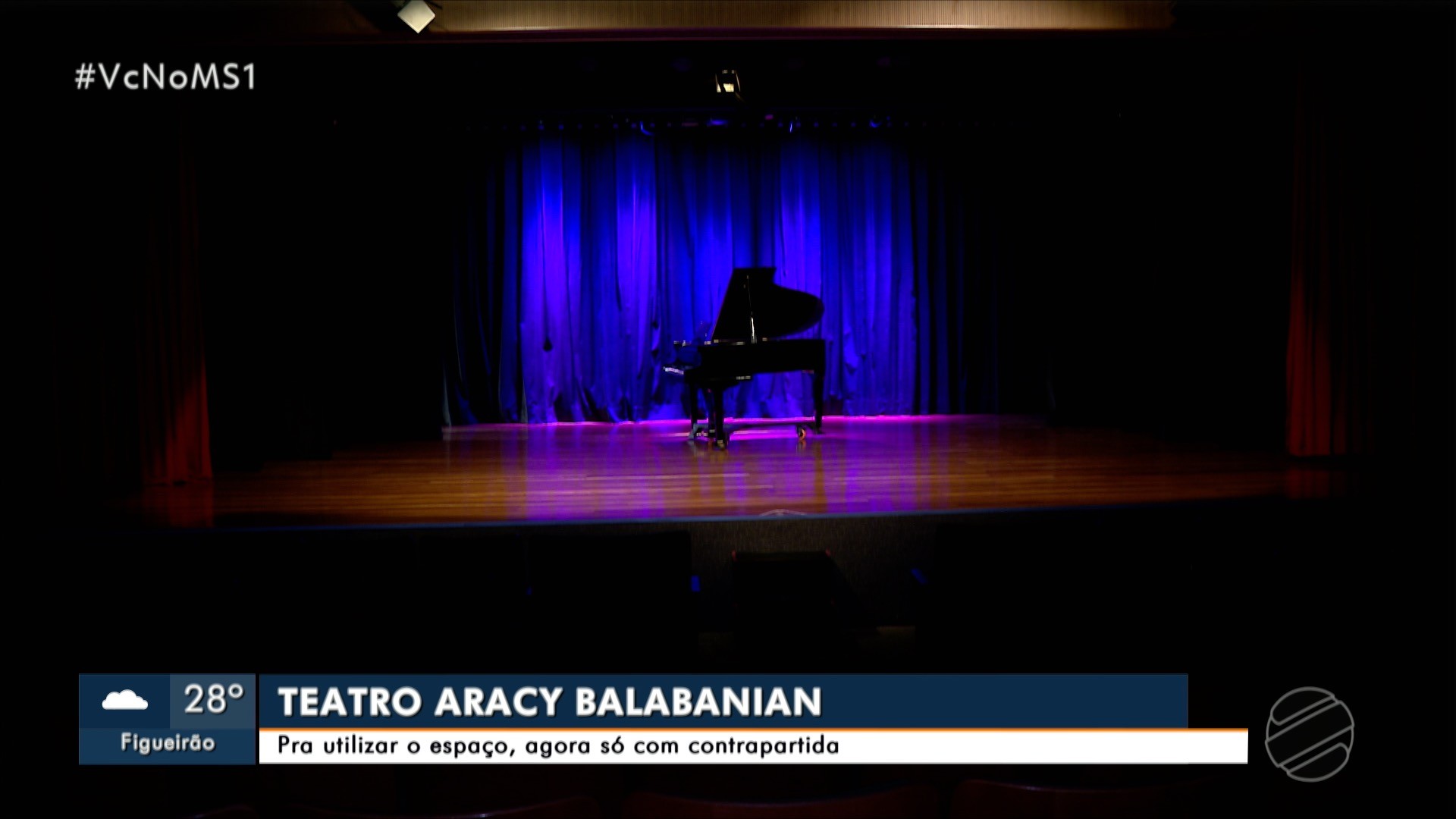 De geladeira a ar-condicionado: artistas precisam doar bens para usar um dos principais teatros de MS