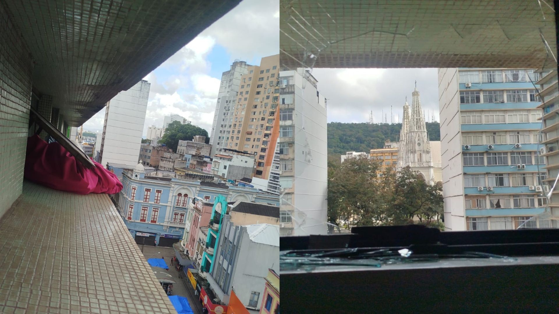 Dupla escala prédio até o 7º andar, invade e furta escritório em Vitória