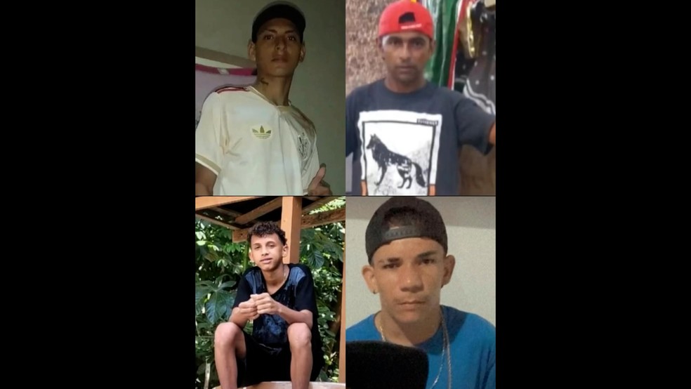 As vítimas, que são da cidade de Miranda do Norte, foram identificadas como: Maurício Montelles, Taylon Costa, Robson Silva e Robslan Marques. — Foto: Divulgação/Redes sociais