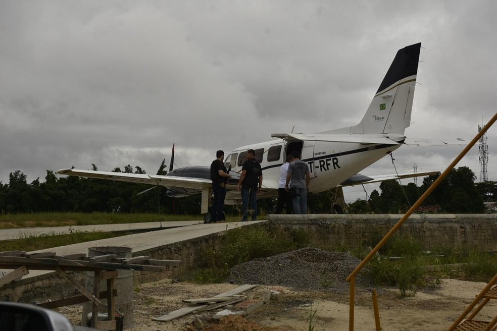 Aeronave foi apreendida durante a Operação Hades — Foto: SSP-AL