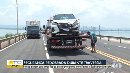 Falta de iluminação na ponte entre Palmas e Luzimangues causa acidentes de veículos