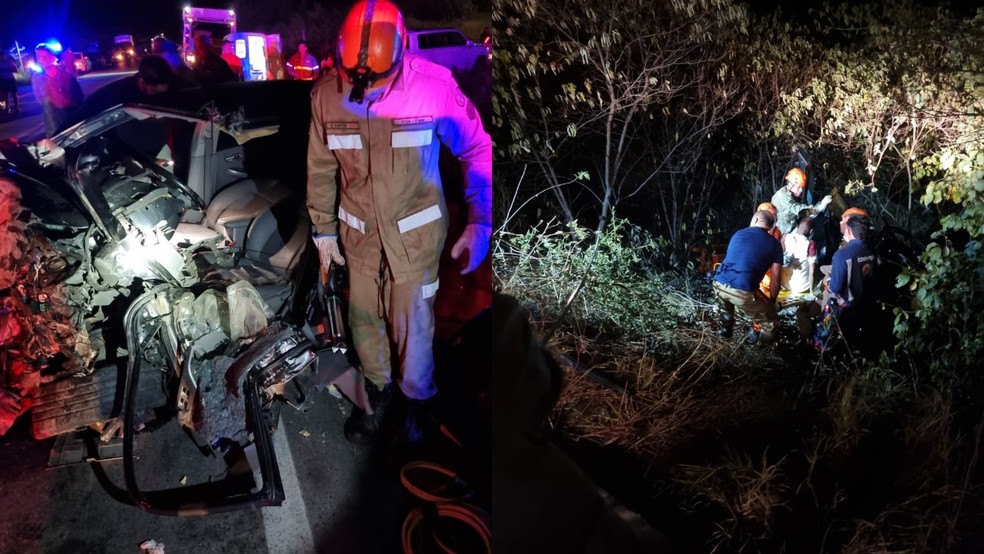 Acidente em Canindé (CE) deixa dois mortos e quatro feridos. — Foto: Reprodução.