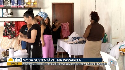 Desfile apresenta coleção criada por jovens inspiradas na cultura do Cerrado; veja
