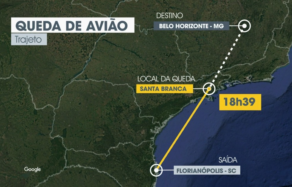 Queda de avião de pequeno porte no interior de São Paulo — Foto: Reprodução/TV Vanguarda