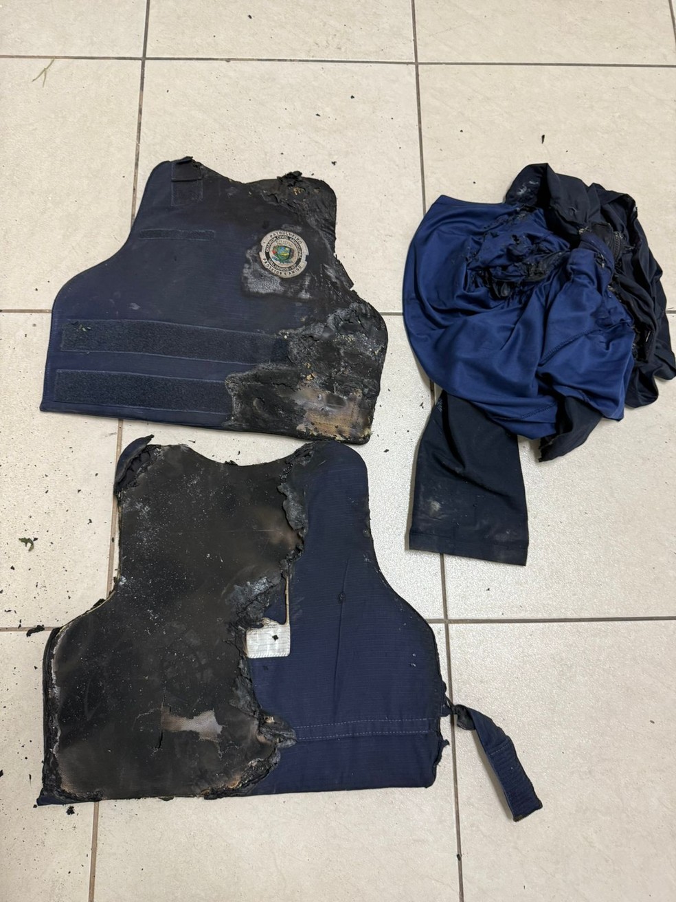 Guarda municipal tem corpo queimado ao atender ocorrência de ameaça em Valinhos — Foto: Divulgação