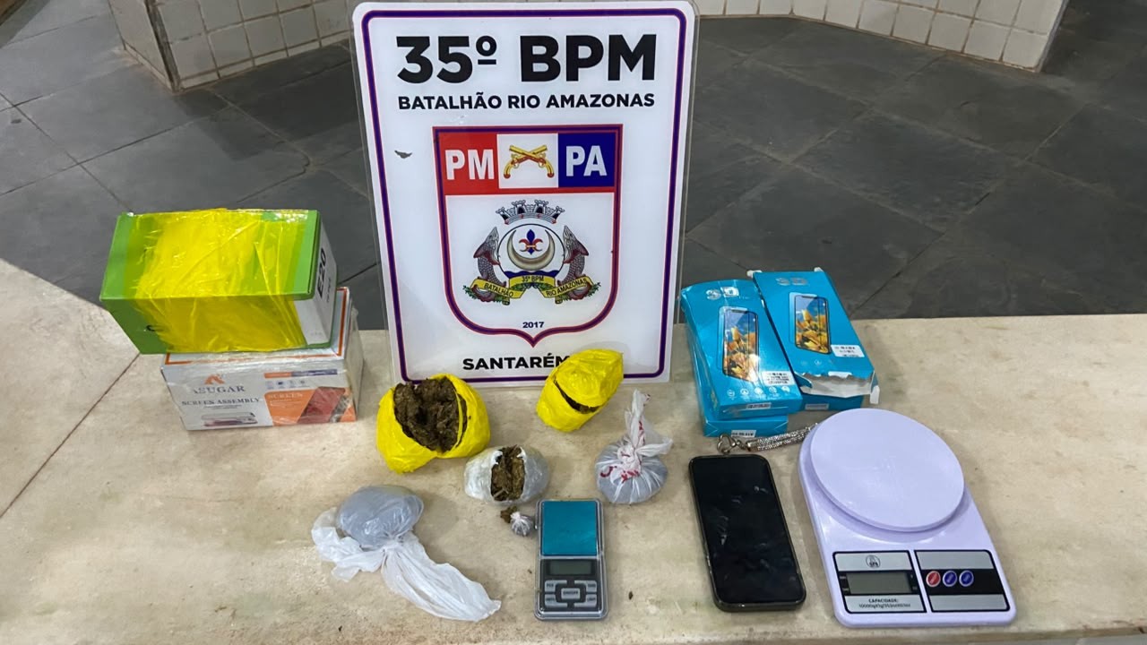 PM encontra droga em caixas de películas de celular em ônibus que saia de Santarém para Placas