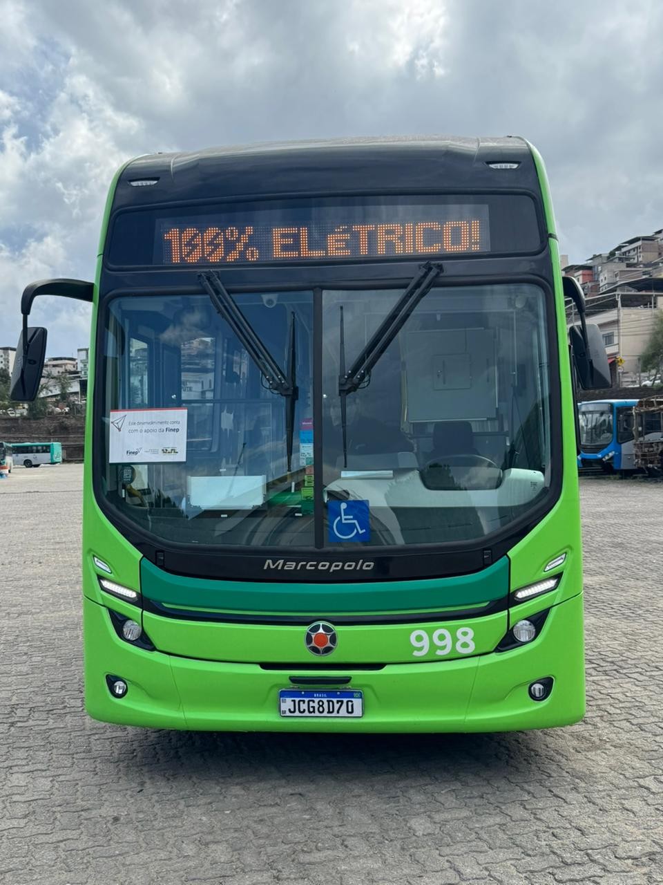 Juiz de Fora inicia testes com primeiro nibus urbano eltrico do transporte coletivo