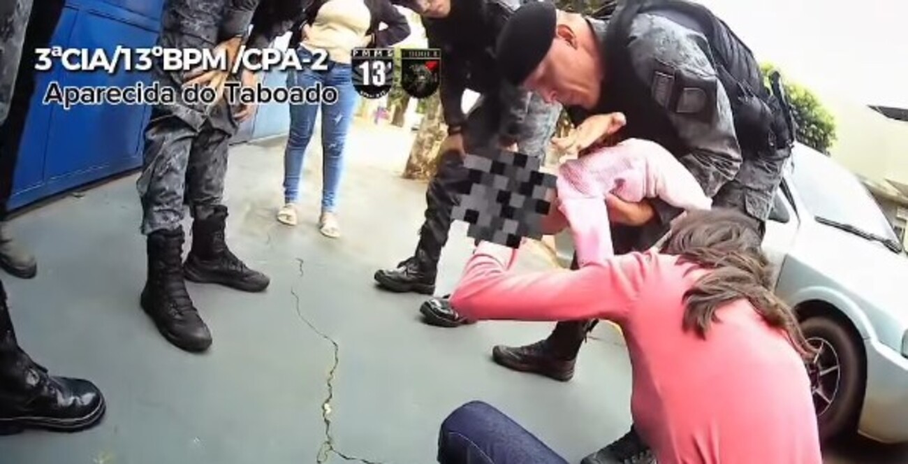 ‘Ele voltou a respirar’: policiais salvam recém-nascido engasgado com leite em MS; veja vídeo