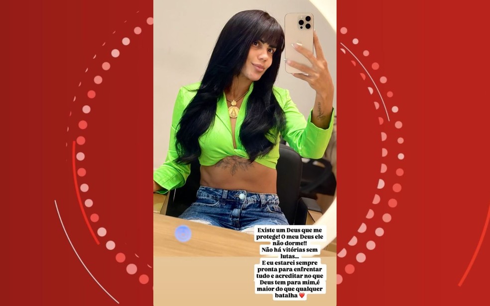 Influenciadora investigada na Bahia desabafou nas redes sociais — Foto: Reprodução/Redes Sociais