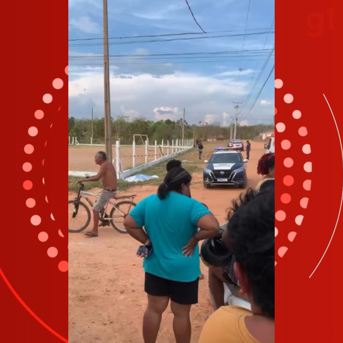 Padrasto e enteado morrem a tiros enquanto pintavam muro de campo de futebol em Cuiabá