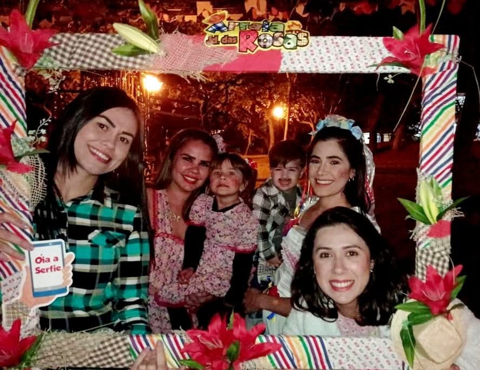 Festa Julina realizada no bairro Jardim das Rosas, em Presidente Prudente (SP) — Foto: Cedida