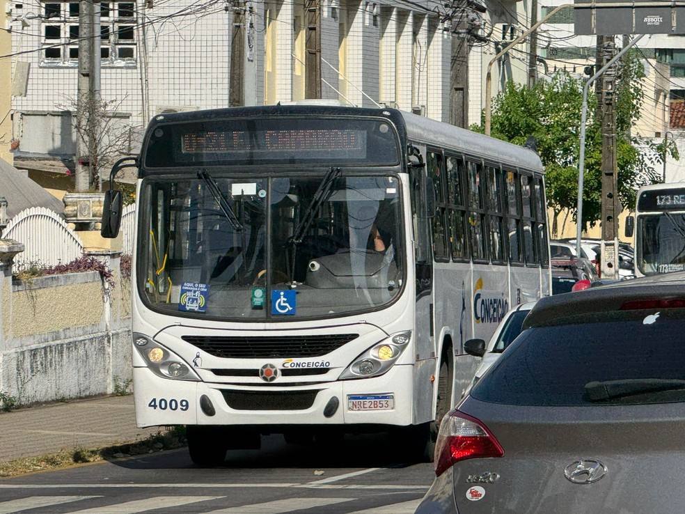 Ônibus da linha O-21, em Natal — Foto: Sérgio Henrique Santos/Inter TV Cabugi