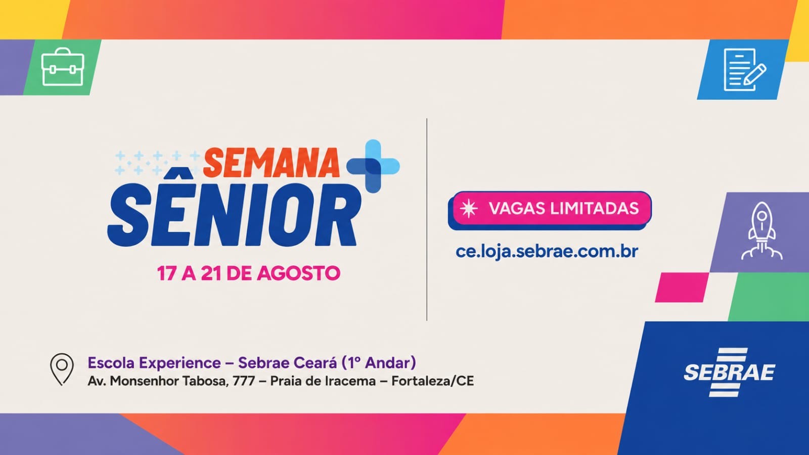 Semana Sênior do Sebrae capacita empreendedores com mais de 50 anos